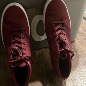 Converse, men's size 12, burgundy and white used 1 or 2 times